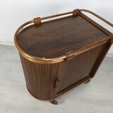 Rolling service art deco bar