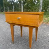 Bedside table with compass feet, 1960s