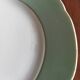 12 flat plates Villeroy & Boch Mettlach celadon green and vintage gold 1960s