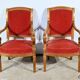 Pair of Cherry Wood Armchairs, Louis Philippe Period – 1st Part 19th