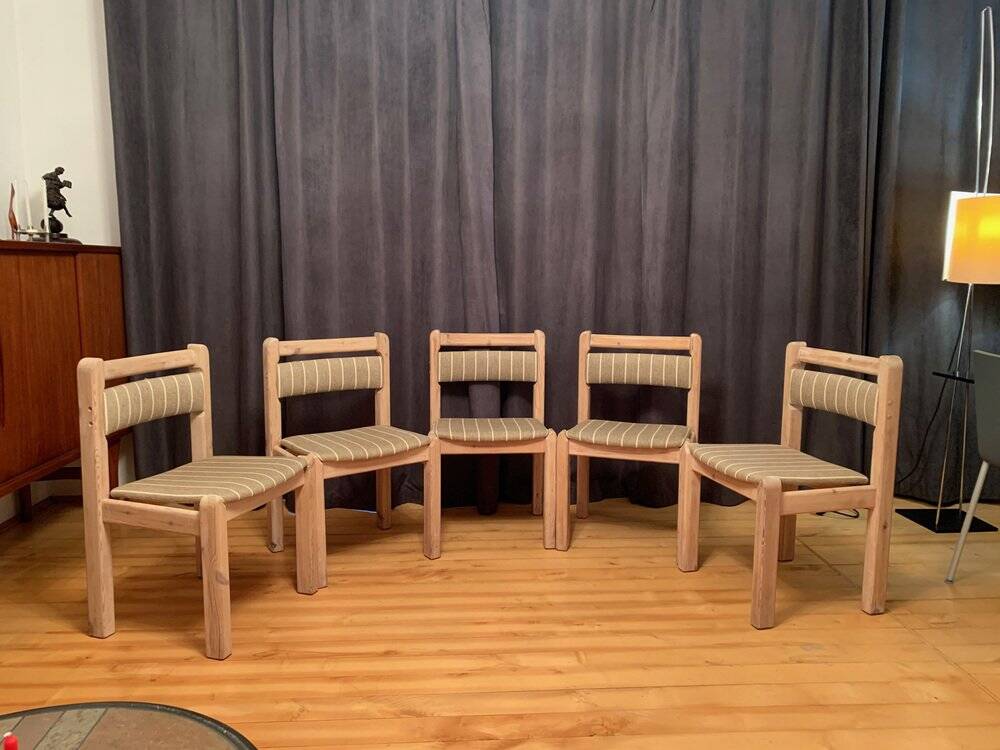 Chairs from Thorsø Stolefabrik, Denmark, 1970s, set of 5