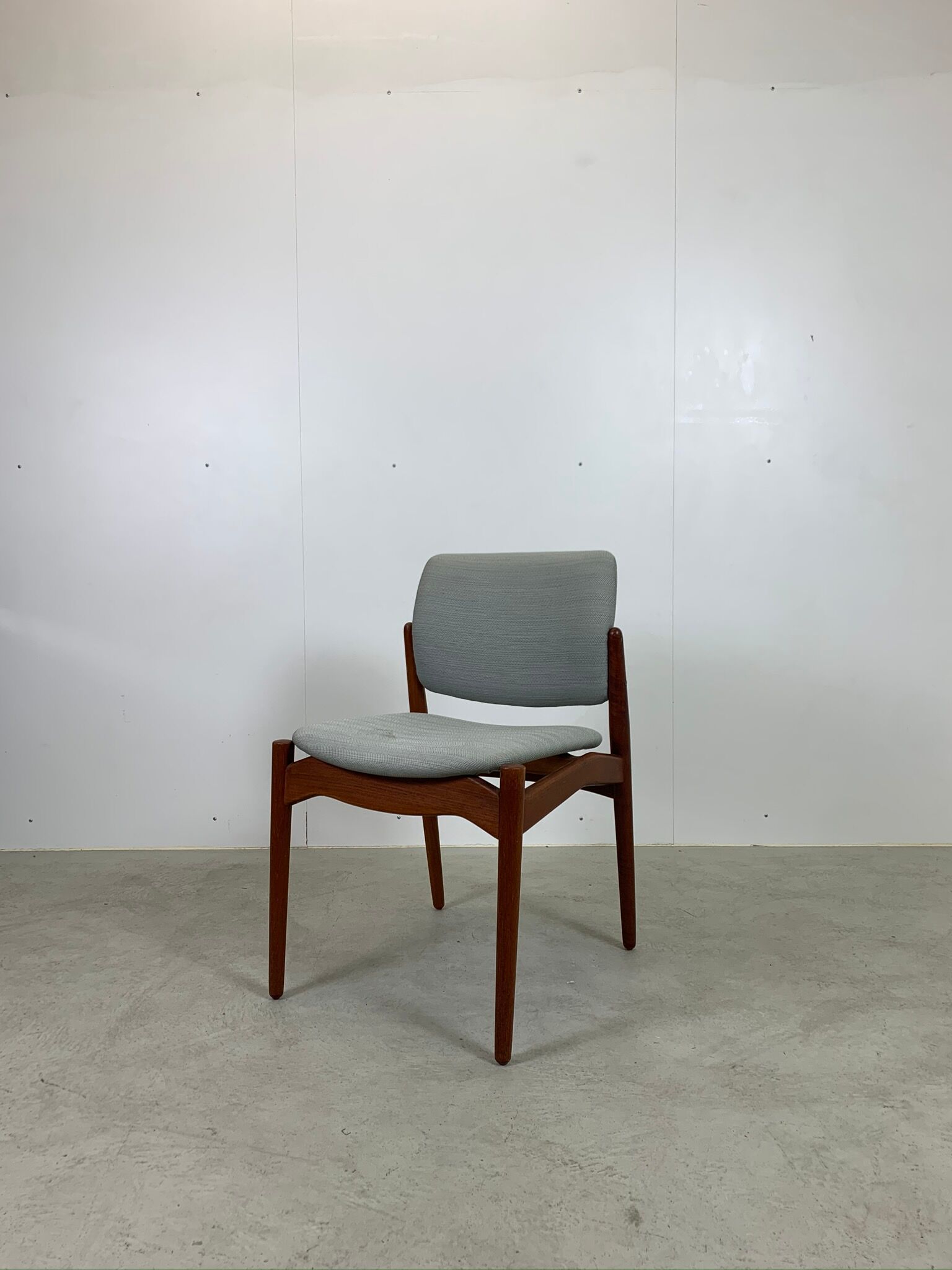 Teak dining chairs model Captain by Erik Buch for Ørum Møbelfabrik, 1967