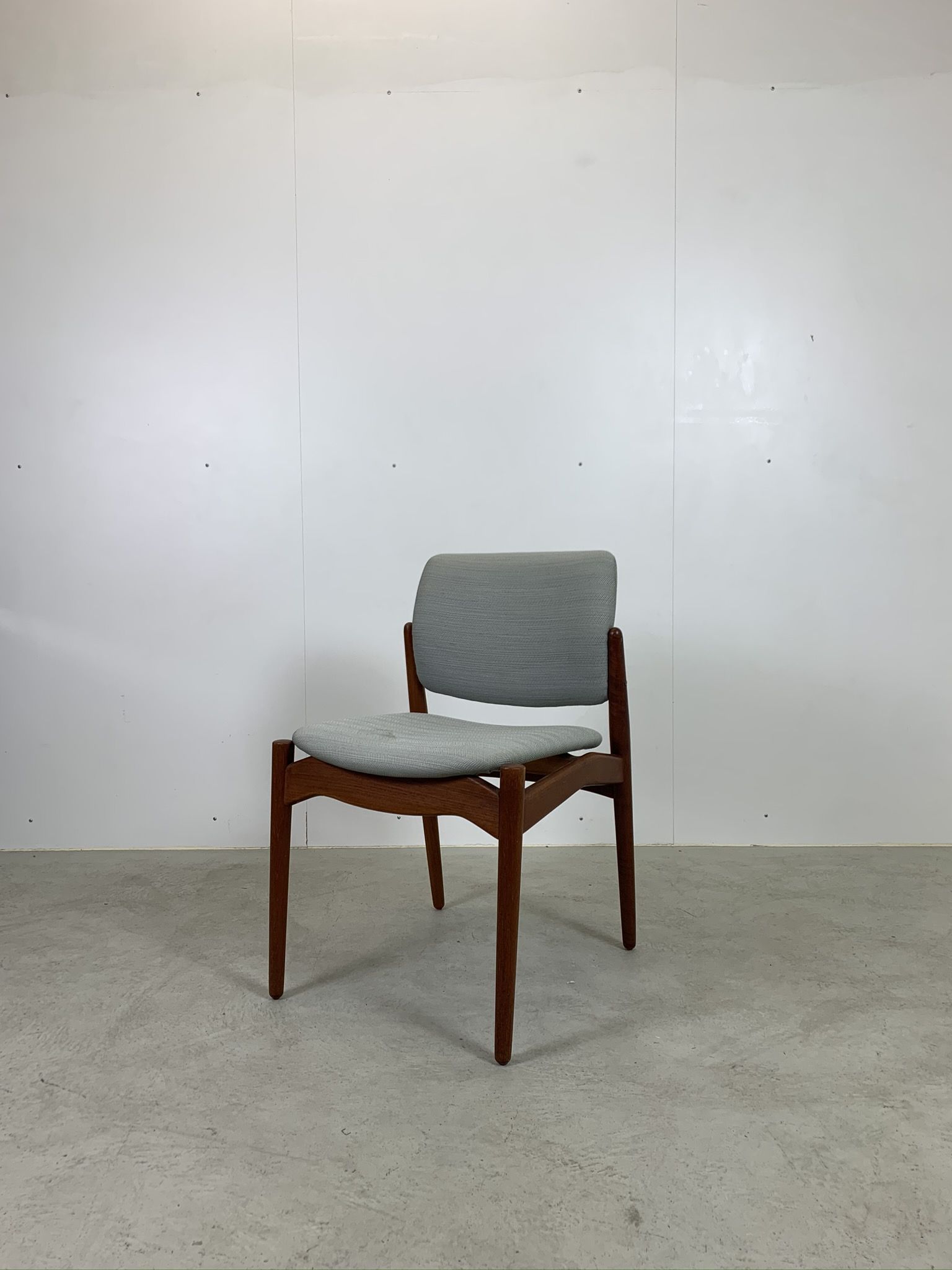 Teak dining chairs model Captain by Erik Buch for Ørum Møbelfabrik, 1967