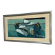 Original Swedish Oil On Panel – “Behind The Glass” By Gunnar Fohlin – Signed – Vintage & Framed – 53 × 30 Cm (20.9" × 11.8")