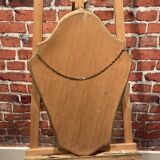 Wooden mirror painted gold