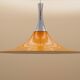 Danish pendant lamp 1960s with orange metal shade