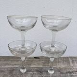 4 blown glasses / antique cups