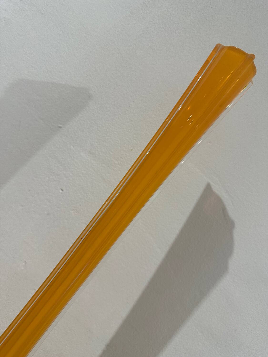 Large orange soliflore vase