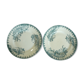 Set of 2 earthenware plates