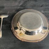 Silver plate and spoon, Orfèvrerie Saint Médard, Paris, 1950