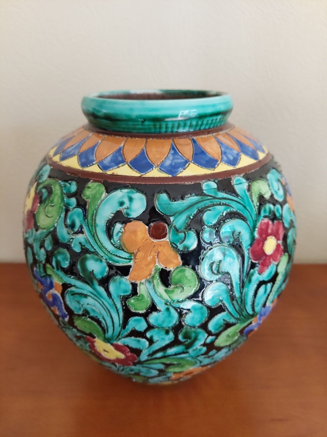 Large Monaco Cerart Vase 1950 1960