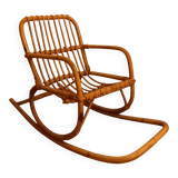 Children's rattan rocking chair