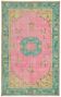 Overdyed Wool Vintage Handmade Carved Rug 176 cm x 271 cm