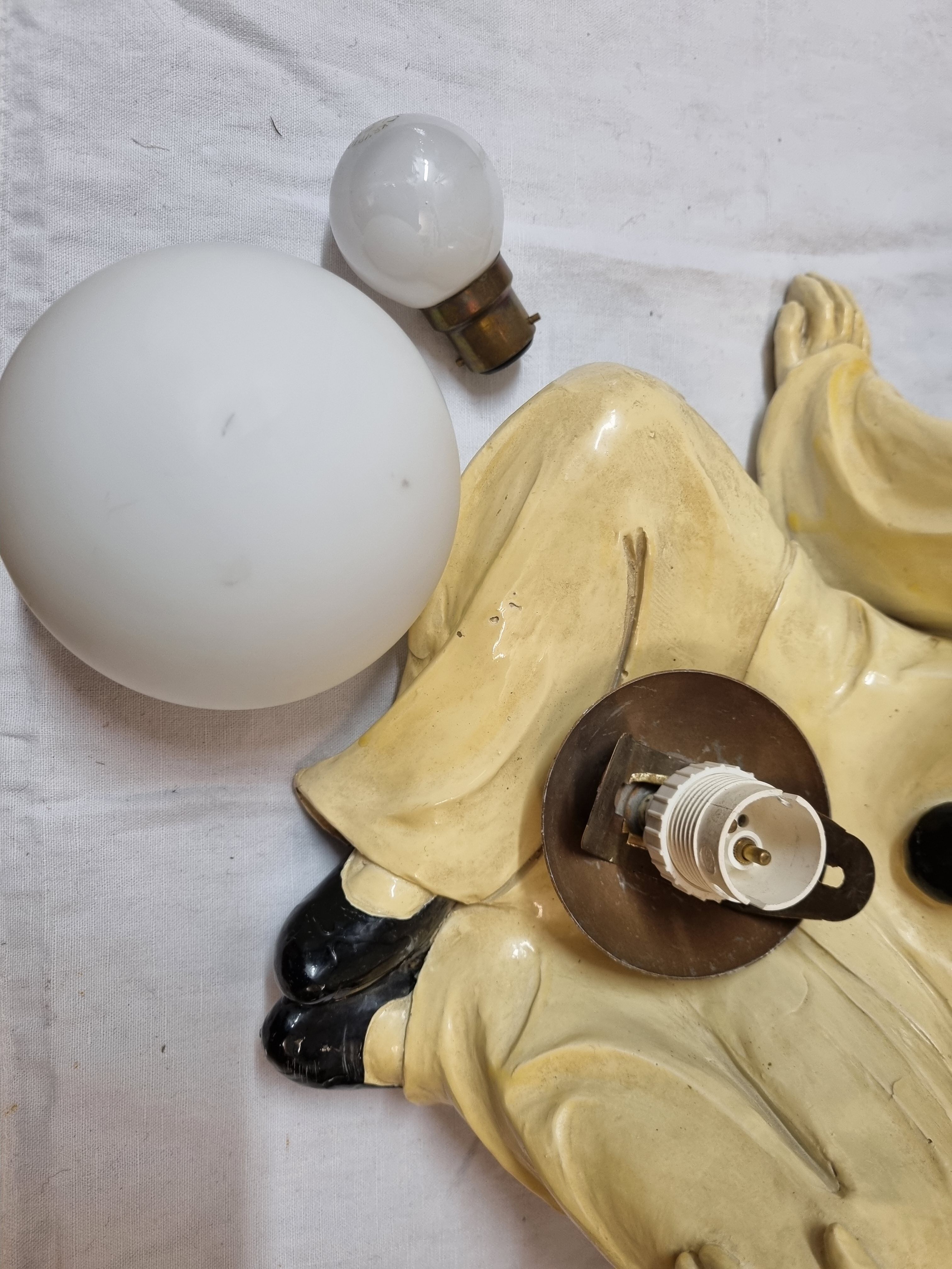 Vintage Pierrot lamp from 1980