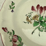 Plat à gâteaux en porcelaine de Luneville ( Keller & Guerin )