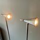 Paire de lampadaires Herstal acier chromé