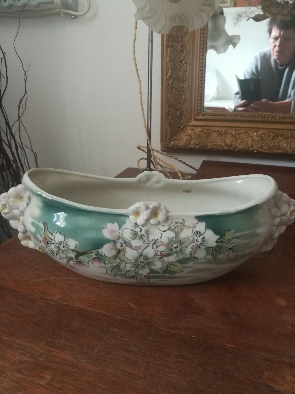 Earthenware planter luneville
