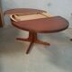 Table ronde extensible baumann en merisier