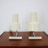 Set of two beige table lamps designed by Josef Hůrka for Napako 1970