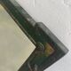 Vintage green XL mirror / wall mirror
