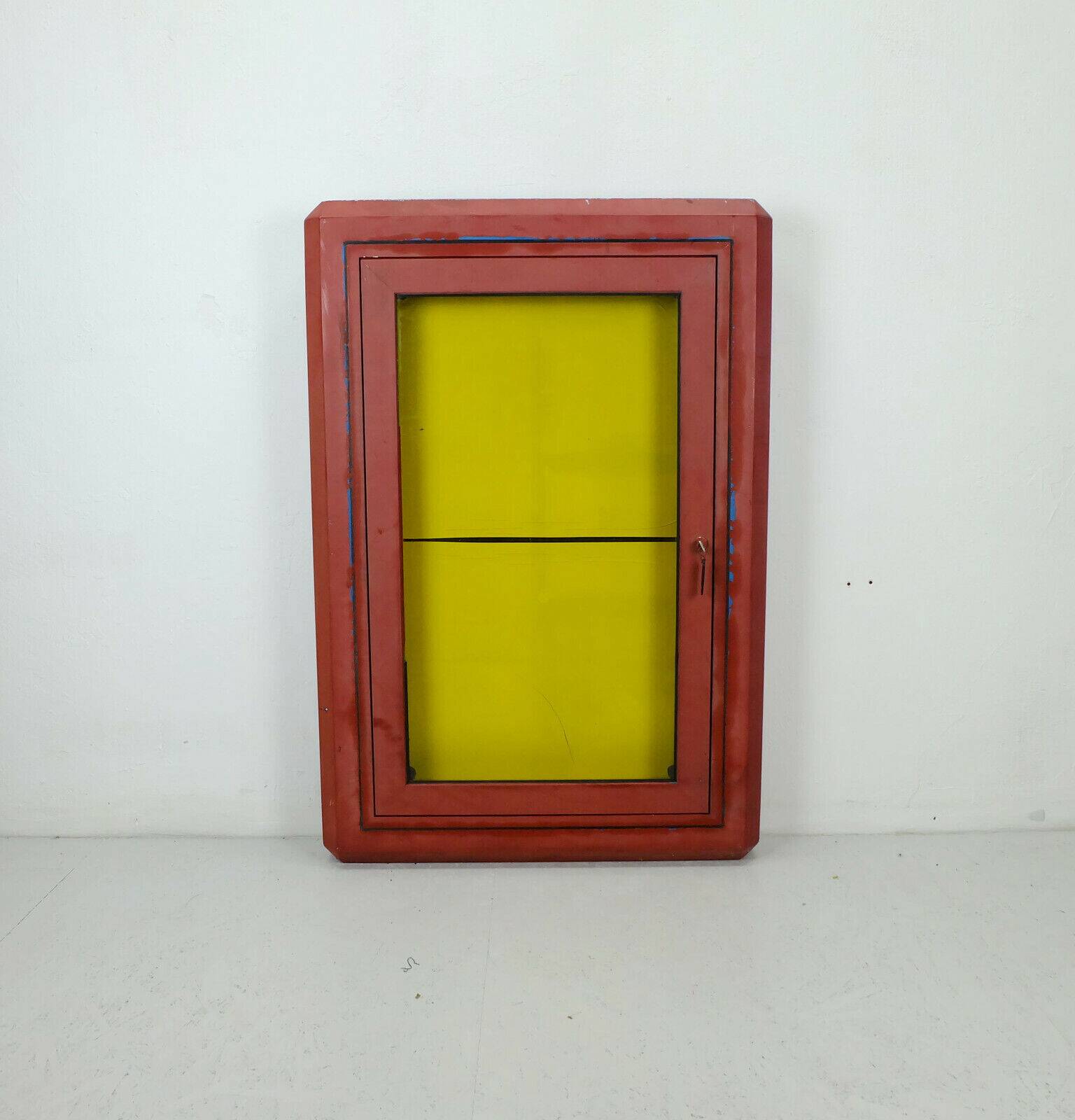 Large old showcase metal 60s 70s loft shabby gastro decoration multifunctional 2 available