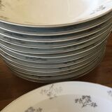 Service 70 pieces porcelain from limoges art deco
