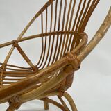 Vintage rattan chair by Dirk van Sliedregt Rohe Noordwolde 1960 in the Netherlands