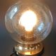 Vintage Limberg table lamp in bubbled glass and brass base