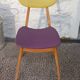 Lot de 6 chaises pieds compas – assises colorées