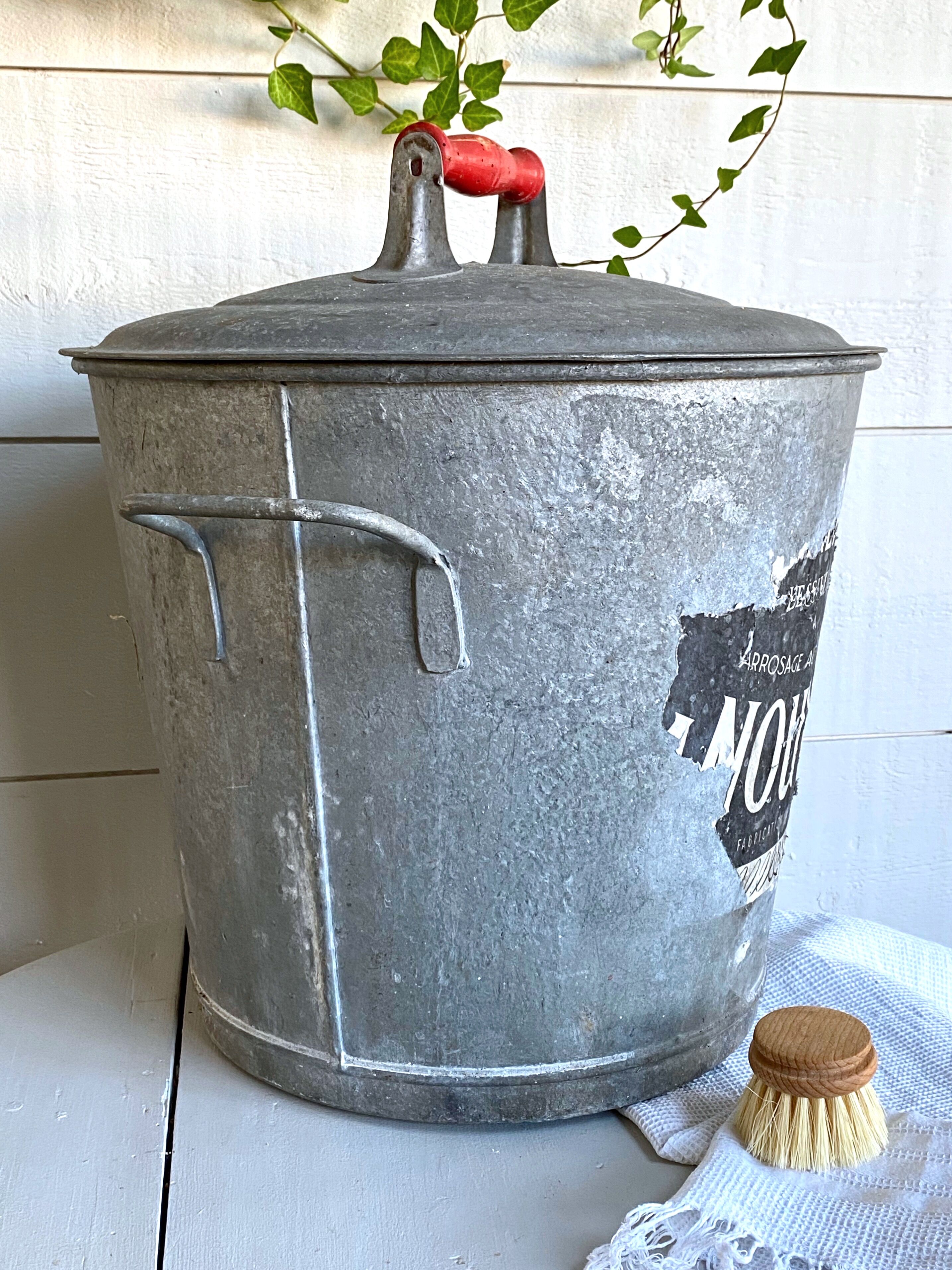 Old zinc washing machine