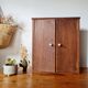 Vintage wooden medicine cabinet from the 1950s.