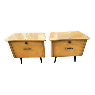 Break of vintage Scandinavian bedside tables