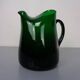 Italian Green Glass Decanter & Tumbler, 1960s, Set of 7