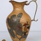 Pitcher, Hand painted brass jug