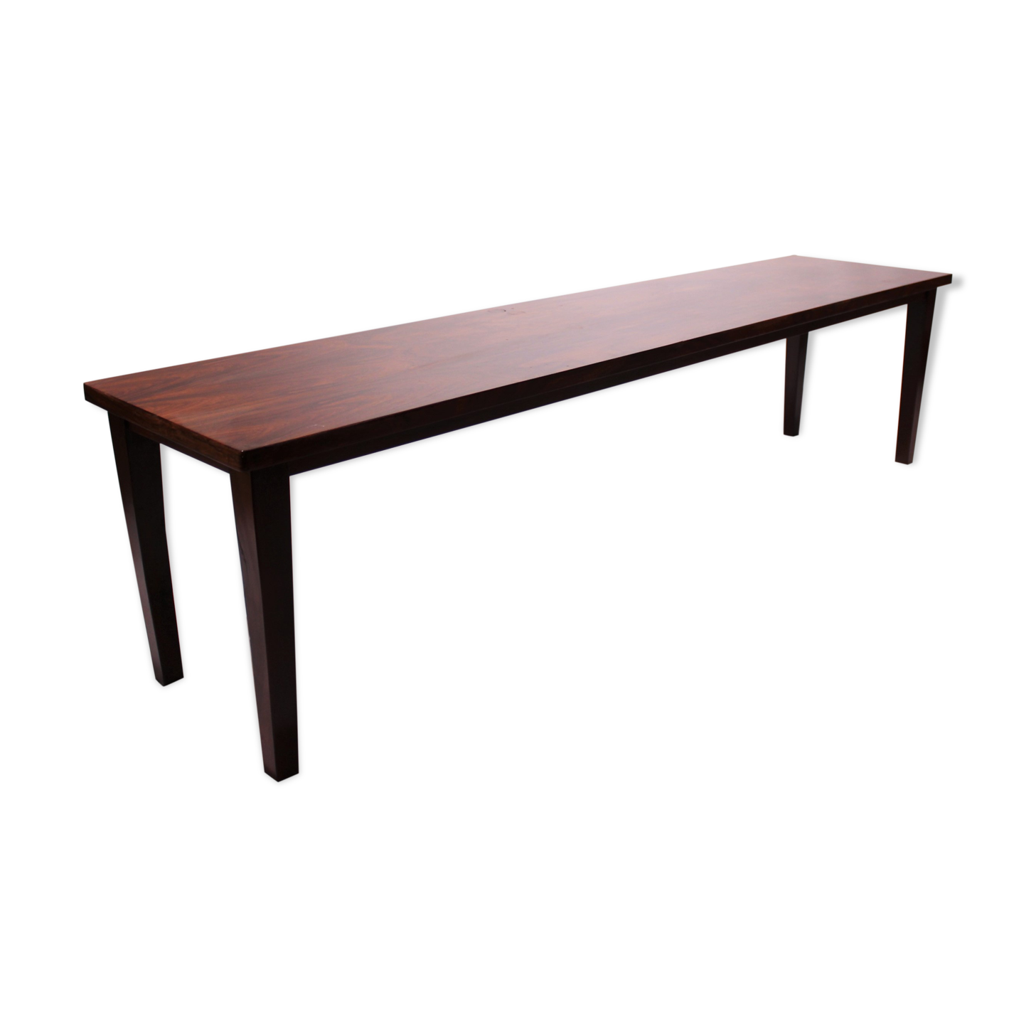 Table basse en bois de rose de conception danoise des années 1960