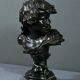 Bronze “Laughing Child”, signed A.Injalbert – Late 19th century