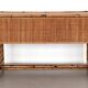 Italian Bamboo and Rattan Desk or Vanity with two Drawers, 1970s