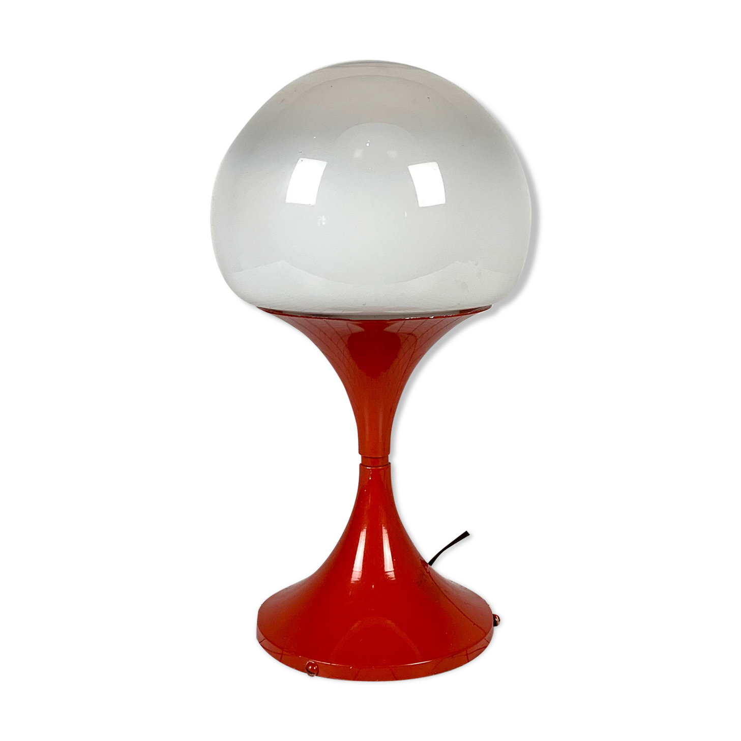 Italian glass table lamp, 1980