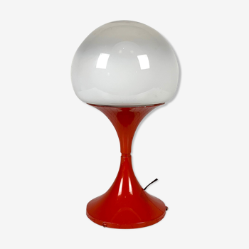 Lampe de table italienne en verre, 1980