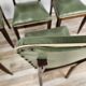 Set of 8 Art Decò oak dining chairs, 1950