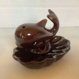 Zoomorphic whale ring cup