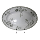 Large oval dish St Amand model "modern style" green Terre de Fer