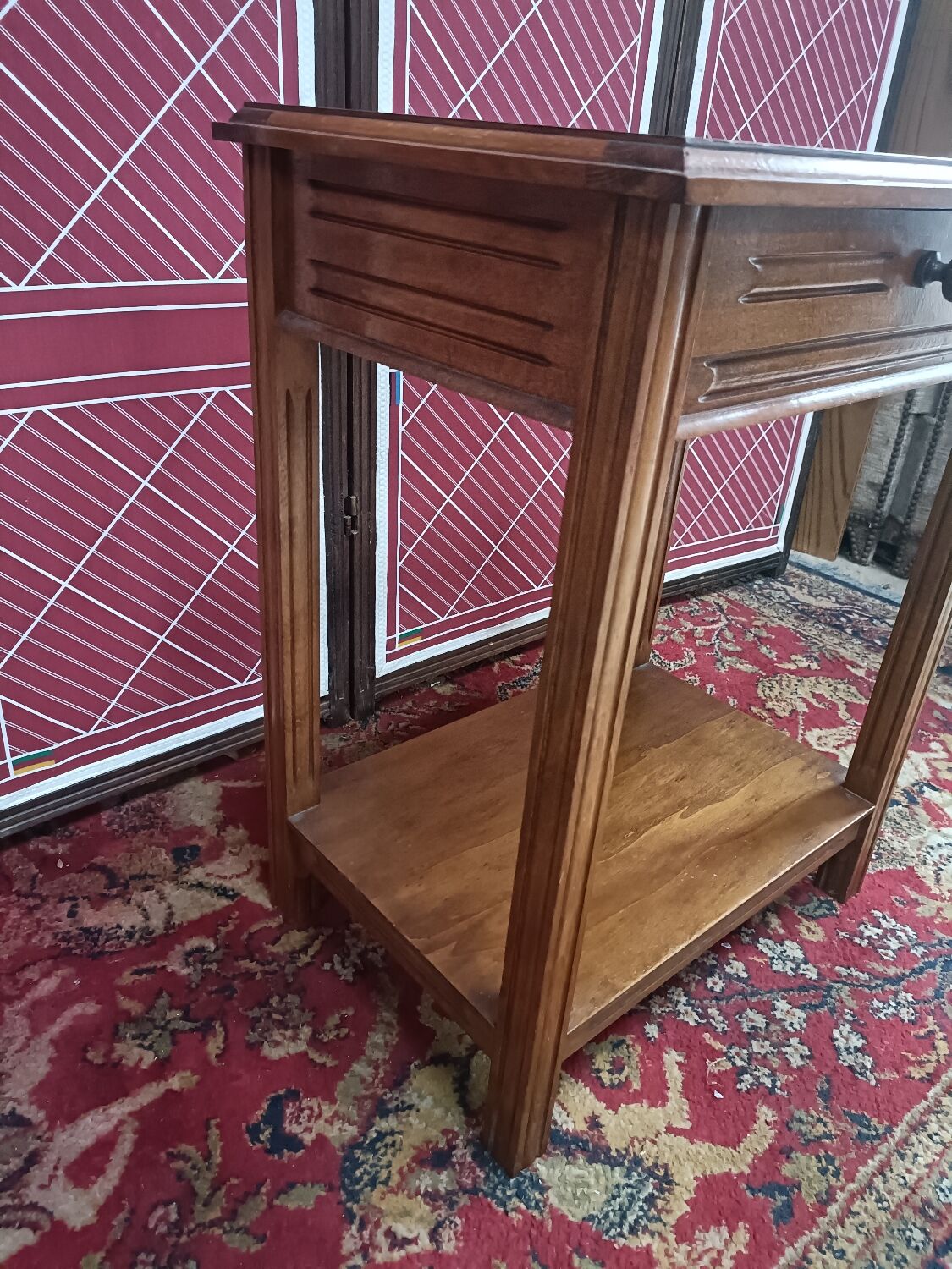 Art-deco bedside table, vintage, made in France