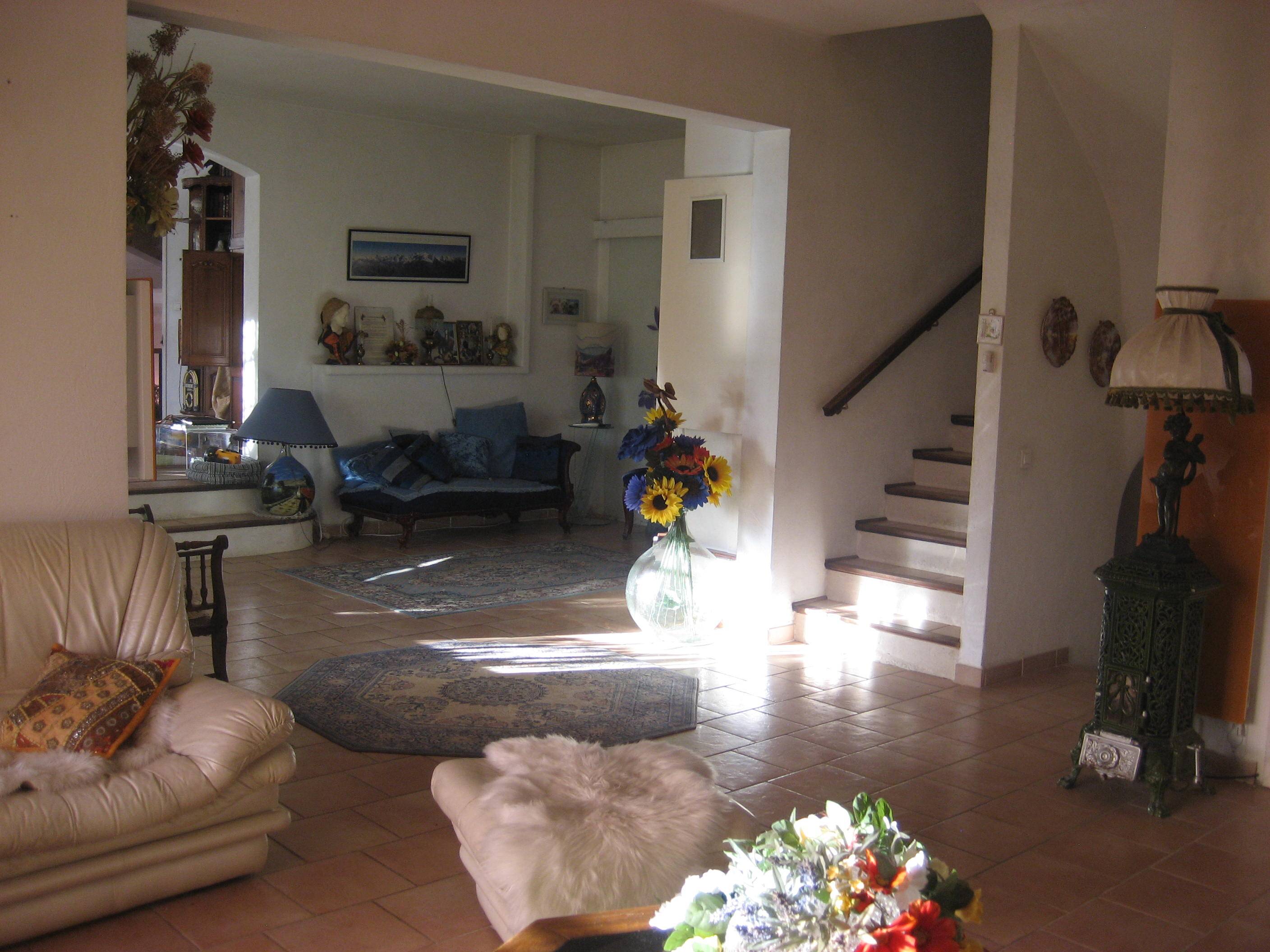 Méridienne en acajou et velours bleu