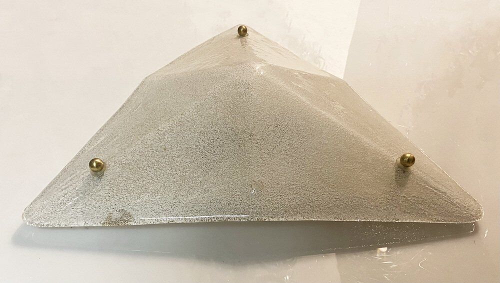 Plafonnier italien en verre de Murano de La Murrina
