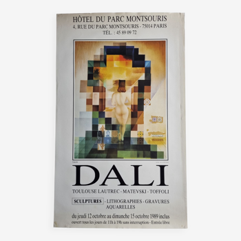 Dali exhibition poster "Lincoln in Dalivision", Paris, 1989