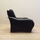 Black armchair, Italian design, 1980s, production: Italy