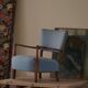 Modern Danish, curved oak chaise longue, attributed to Viggo Boesen, 1950s