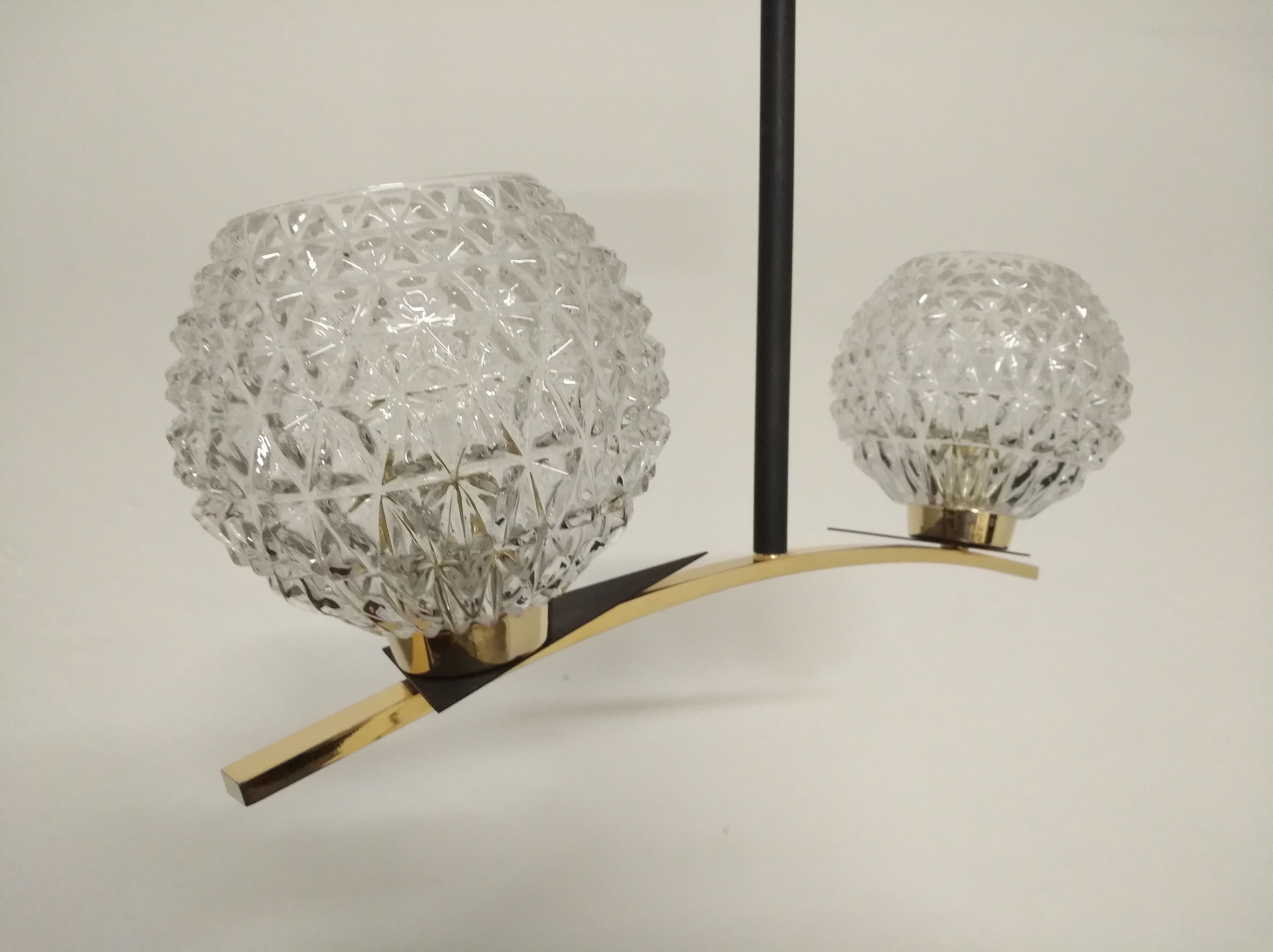 Arlus 2-fire chandelier from the 1950s