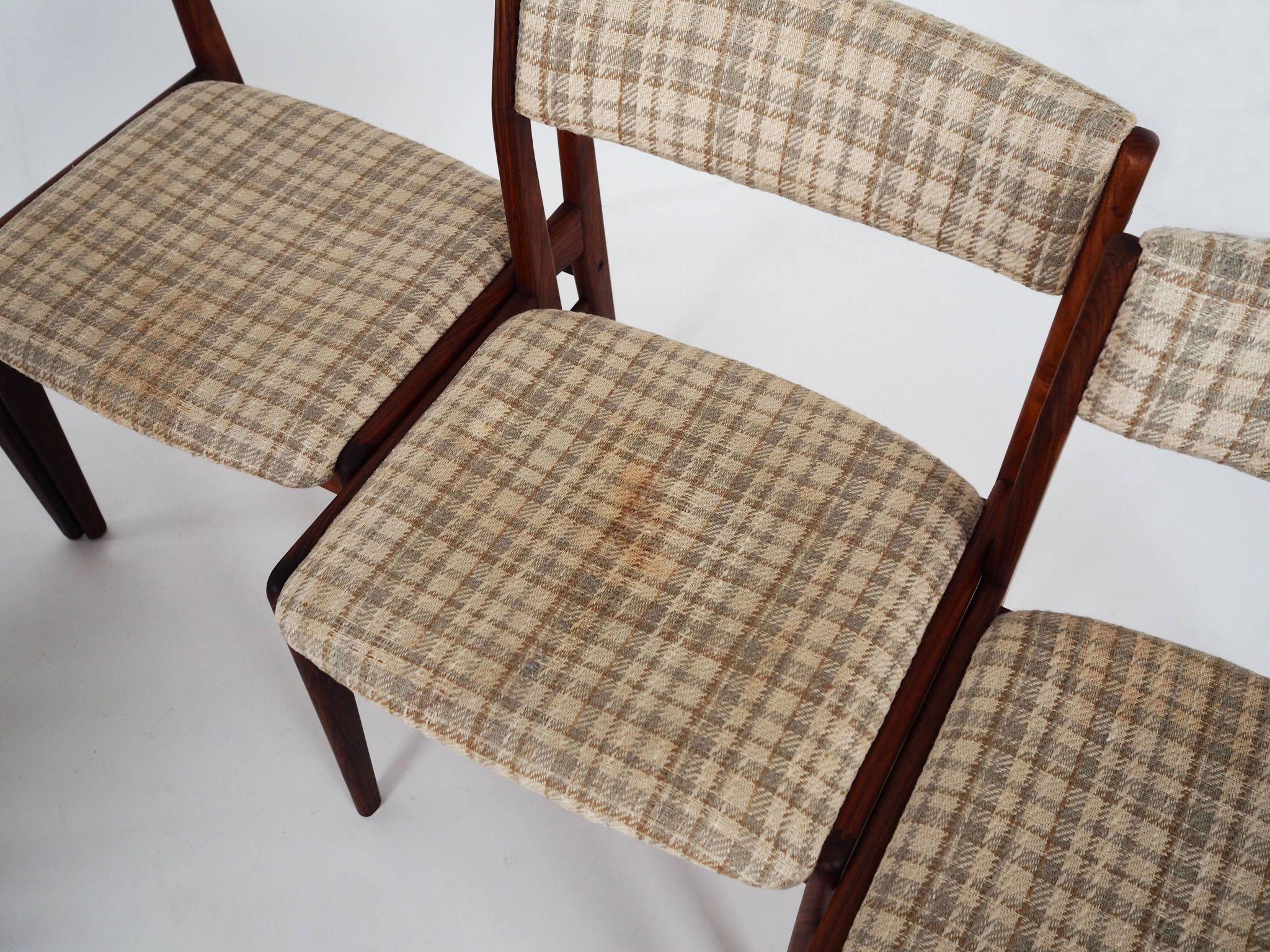 Set of six rosewood chairs, Danish design, 1970s, manufactured by Thorsø Møbelfabrik